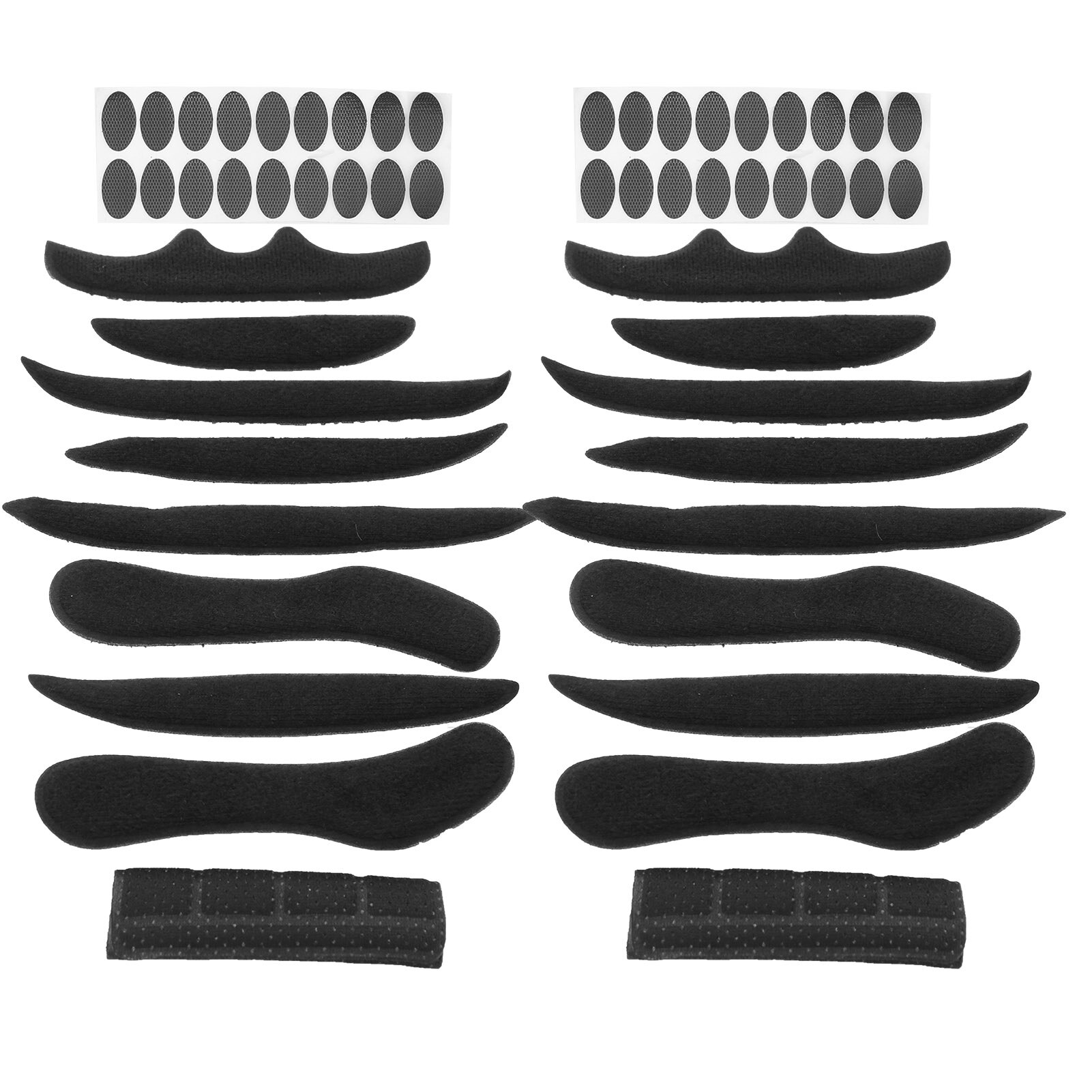 2 Set Sports Helmet Liner Kit 18 Helmet Liner Lining Pads Hook&loop Sponge Combination Set Helmet Accessory