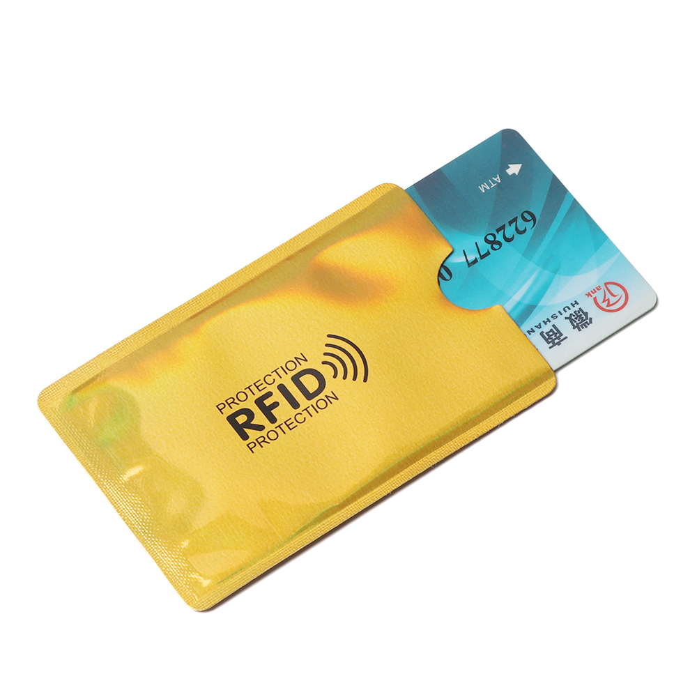 5 kpl rfid -lompakon esto lukijalukko pankkikortin pidike id pankkikorttikotelon suojaus metalli luotto nfc -pidike alumiini