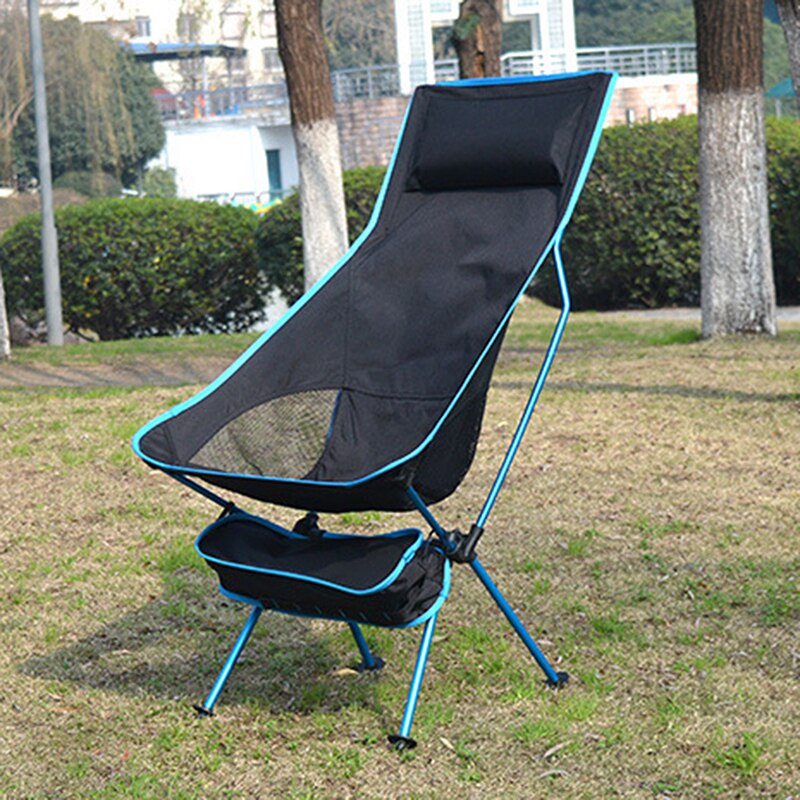 Outdoor Portable Camping Chair Oxford Cloth Folding Lengthen Camping Seat for Fishing BBQ Festival Picnic Beach Ultralight Chair main image 0