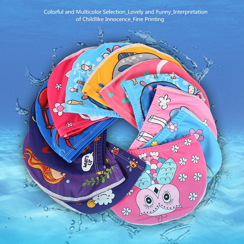 Badmuts Voor Kinderen Elastische Stof Leuke Cartoon Zwembad Badmuts Mooie Kids Protect Oren Zwemmen Hoed Voor Jongens Meisjes