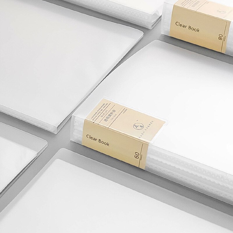 A4 Plastic Budget Binder File Folders For Documents 40/60 Pages Filing Products Office Supplies Desk Stationery Organizer