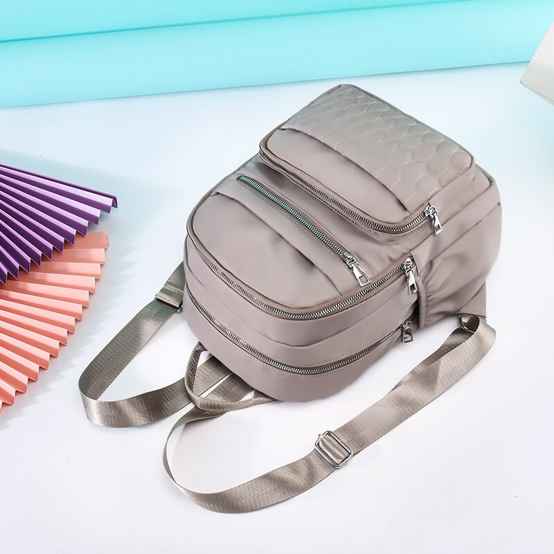 Mochila bonita estilo informal de viaje para mujer, morral escolar para chicas, de tela suave de , con múltiples bolsillos
