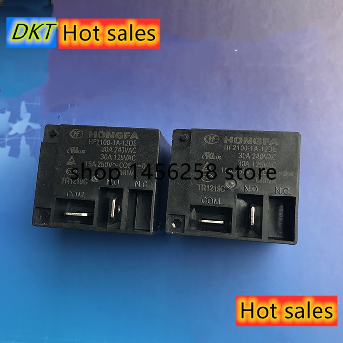 100% Original Neue HONGFA HF HF2100-1A-12DE 12VDC HF2100-1A-24DE HF2100-1A-24DEF 24VDC 30A 4PINS Power Relais