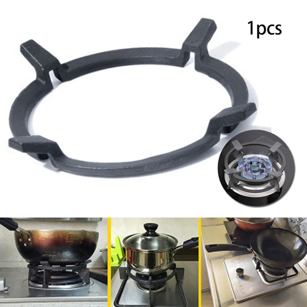 Gas Cooktop Cast Wok Support Ring Iron Stove Rack Universal Pan Support For Gas Stove Hobs Cooker (Black)
