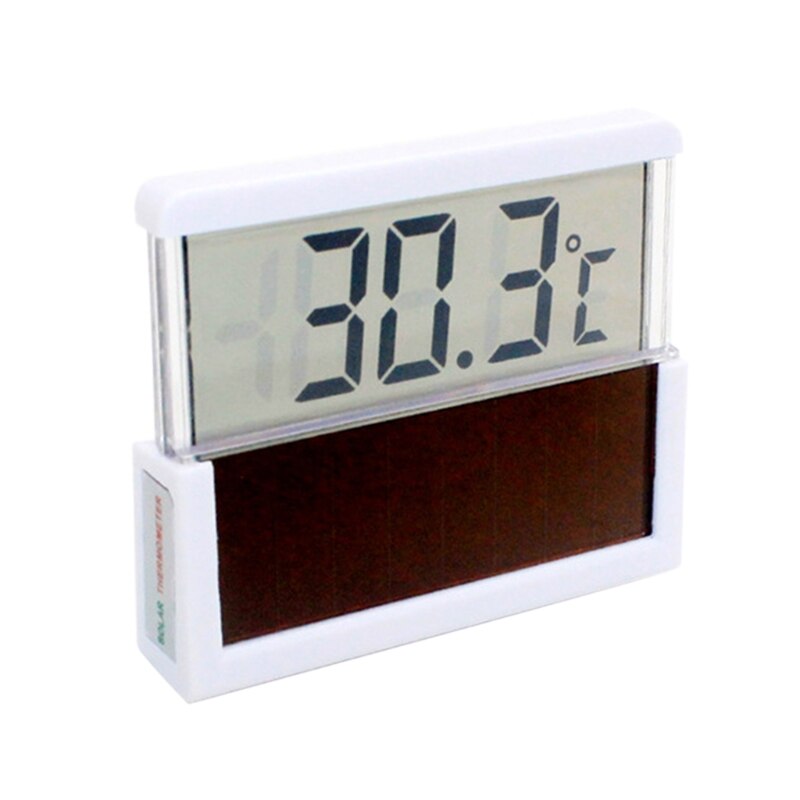 LCD Digital Aquarium Thermometer Solar Energy Temperature Monitor for Fish Tank Stick-on Tank Temperature Sensor