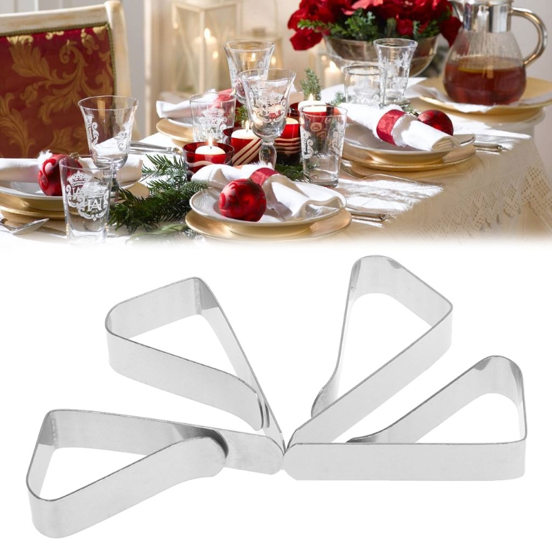 4Stck Tisch Tuch Tischdecke Clip Klemme Halfter Für Party Hochzeit Edelstahl
