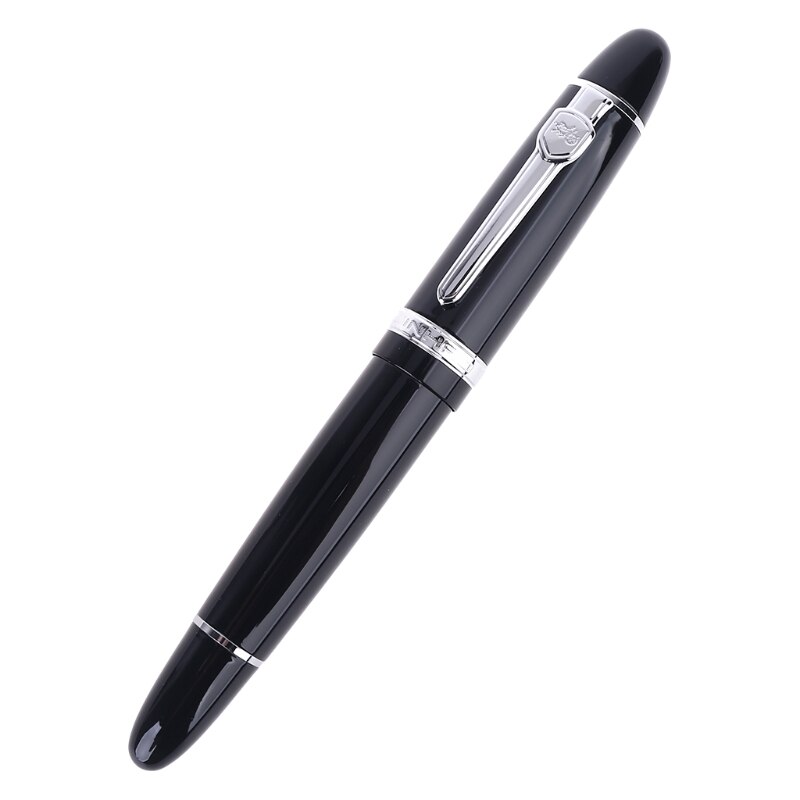 Le tout nouveau stylo plume jinhao 159 noir et argent, plume m épaisse: Default Title