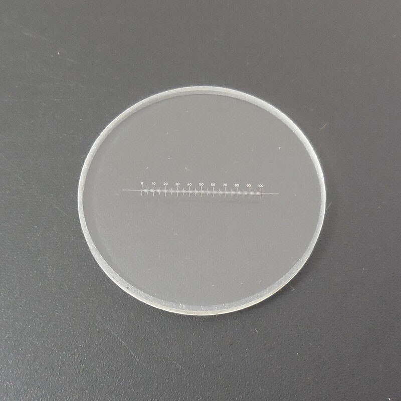 X = 10 échelle règle oculaire micromètre DIV 0.1mm Horizontal mesure 100 Graticule calibrage micromètre oculaire pour Microscope