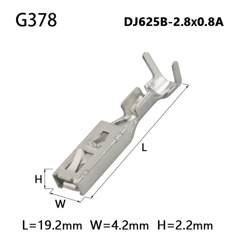 50 Pcs Pin Female Connector For TE/Tyco/AMP/Boschs Male Crimp Terminal Auto Electrical Male Female Wire Terminals Pins: G378 / 100PCs