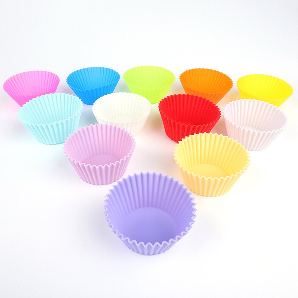 Home Pastel Silicone Baking Cups - Pack of 6 - Reusable Cupcake and Muffin Liners Silicone Cupcake Baking Cups