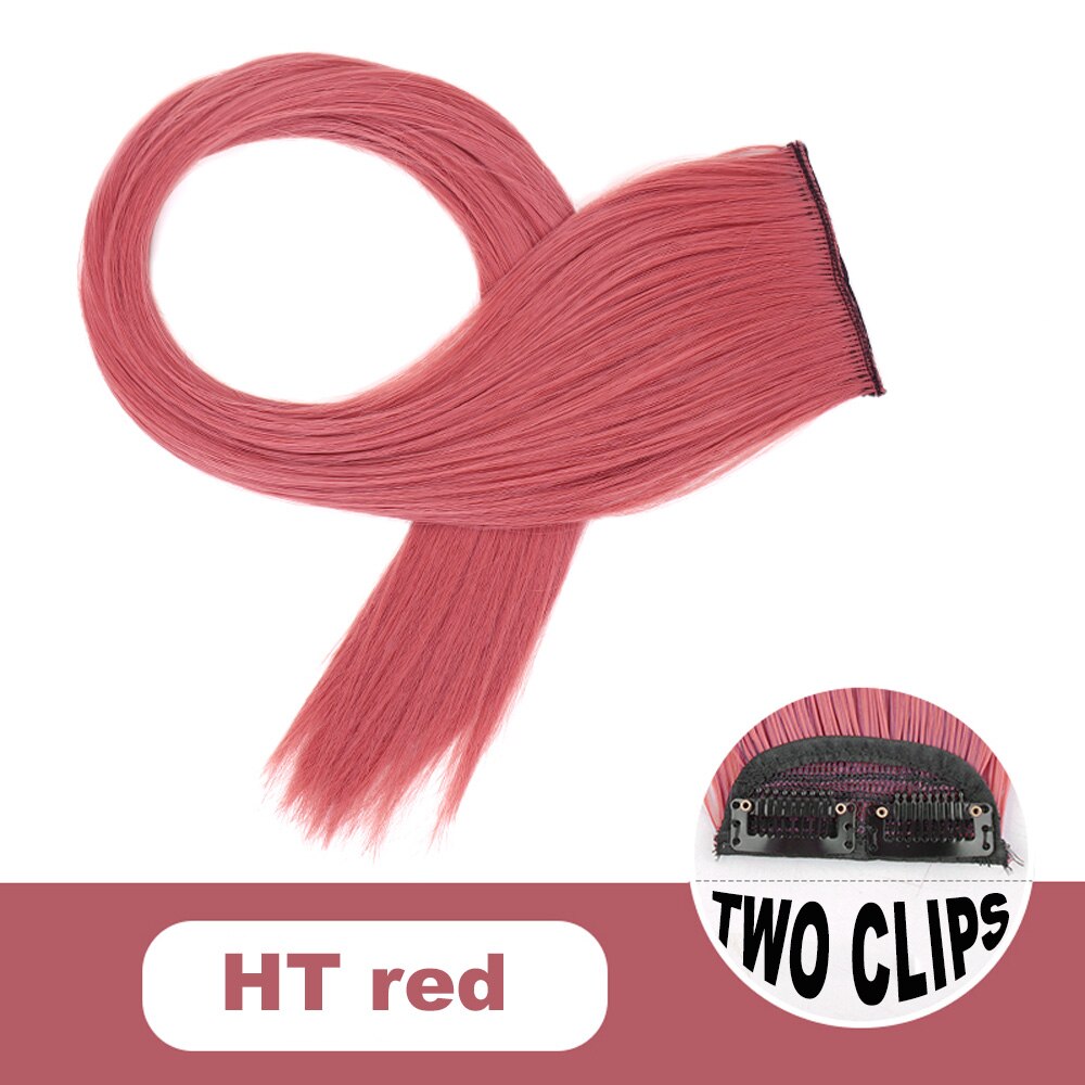 Xg color strip extension 22 tommer clip in hair extensions lange lige ombre frisurer 8 farver tilgængelige til kvinder hovedbeklædning: 2c- htre