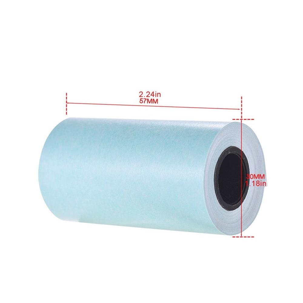 Rouleau de papier autocollant auto-adhésif pour imprimante thermique de poche, impression directe, 3 pièces