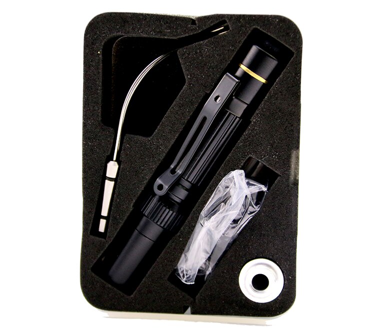 Linterna de cerrajero y Herramientas 2 en 1 de fibra óptica, miniherramientas para reparación de bloqueo de coche, luz ajustable de tres engranajes