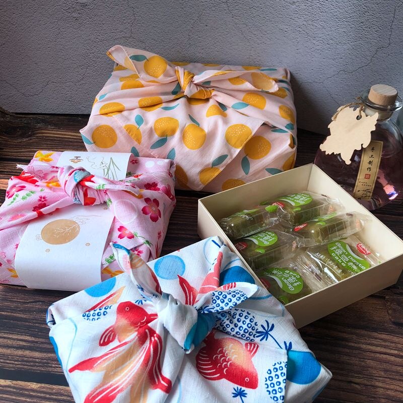 Furoshiki Geschenkdoos Wikkelen Doek Katoenen Zakdoek Milieuvriendelijke