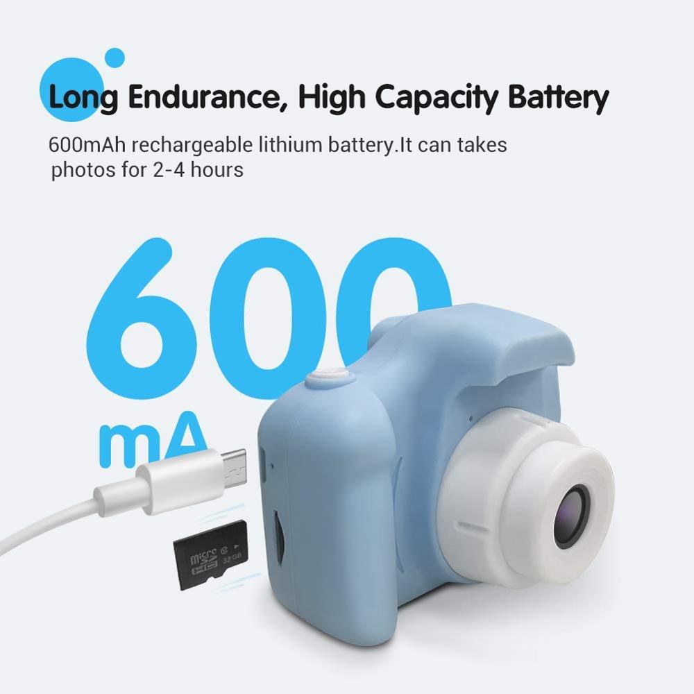 HD Kids Digital Camera With Dual Cameras Shockproof Cartoon Video Camcorders For Boys Girls Mini Photo Game Kameras