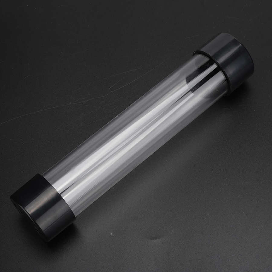 Cylindrical water cooling water tank 240MM water cooling transparent water tank PC cooling water cooling tank with thread/