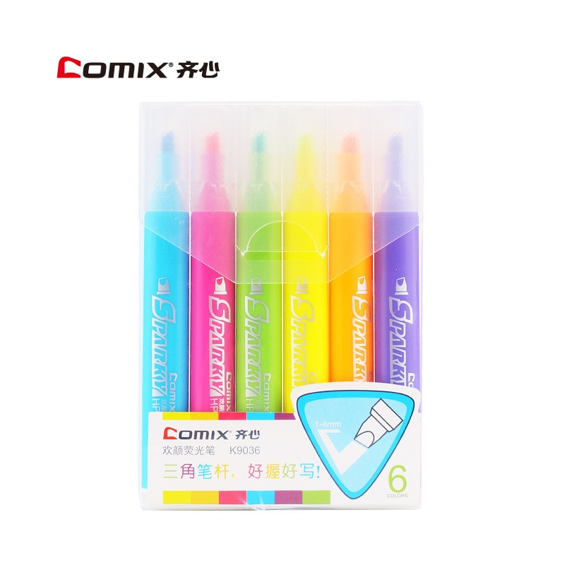 6 piece/lot,highlighter marker,Brands Fluorescent marker pen,Drawing pen,Office school stationery eco-friendly pens