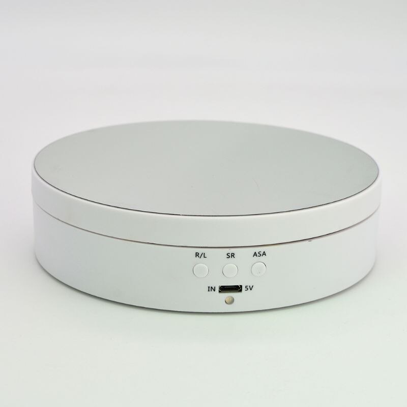 3 hastigheter elektrisk roterende display stativ speil dreieskive smykker holder batteri / usb strøm