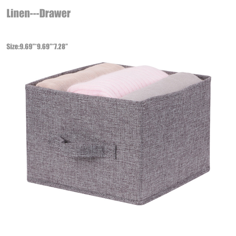 3/4/5 Layers Linen Closet Organizer Storage Foldable Fabric Bag Hanging Clothes Holder Clothes Home Classification Storage D30: Drawer1