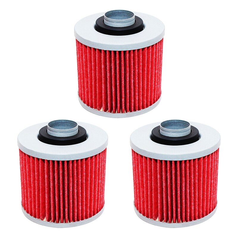 Filtro de aceite para motocicleta para YAMAHA XV250 XV 250 XT600 XT 600 SR250 SR 250 SRX600 SRX 600 XT250 XT 250 TT600 TT 600 XT600Z TENERE: 3pcs