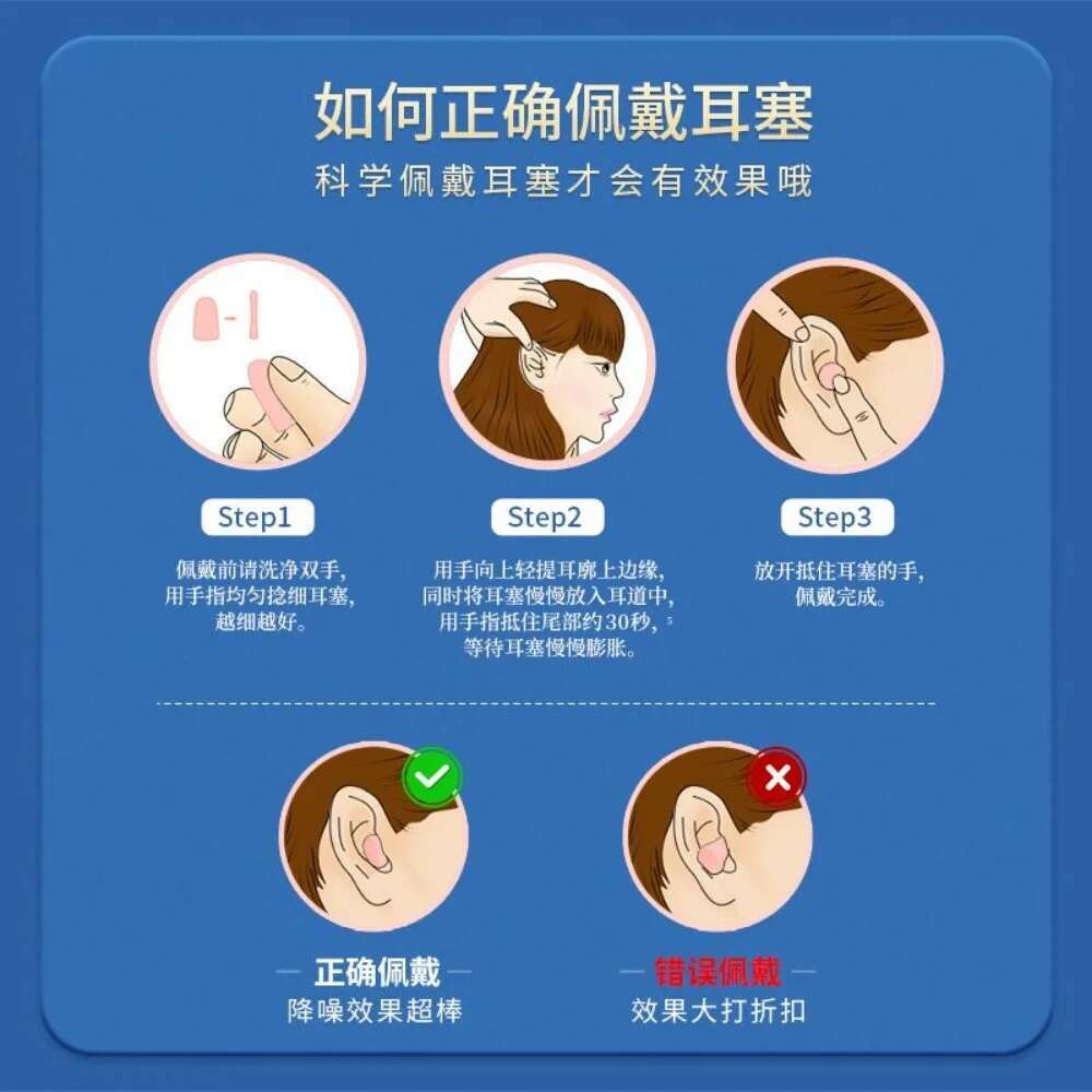 Oordopjes tegen snurken tijdens het slapen, bieden superieure geluidsreductie en -isolatie en zijn oorvriendelijk.