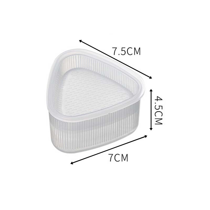1Pcs DIY Handmade Sushi Rice Ball Mould Triangle Kitchen Tool PP Cartoon Shape Transparent Sushi Rice Ball Food Press Maker: big triangular