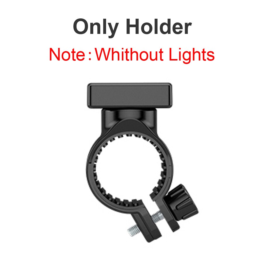 NEWBOLER-linterna de 2400 lúmenes para bicicleta, luces LED USB para bicicleta, linterna de aluminio para MTB, faro delantero, accesorios para bicicleta: Only Holder