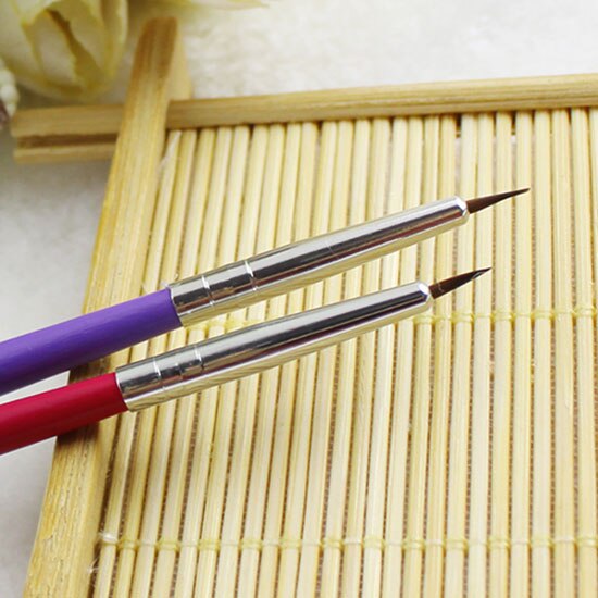 Populær 12 stk nail art penn blyant pensel maling prikker akryl verktøy pensel sminke børster nailart penn pensel maquillaje