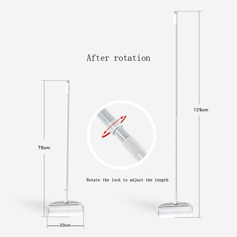 Long Handle Tear-off Sticky Paper Roller Floor Sticky Portable Retractable Roller Brush for Hair Cloth Furniture Dog Wool Sheet
