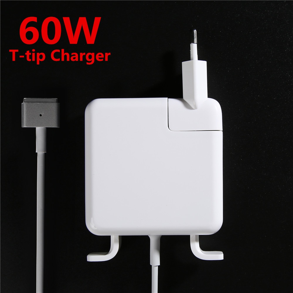 T-Tip 60W Magsaf * 2 Notebook Laptops Power Adapter Oplader Voor Apple Macbook Pro Retina 13 ''A1425 A1435 A1502