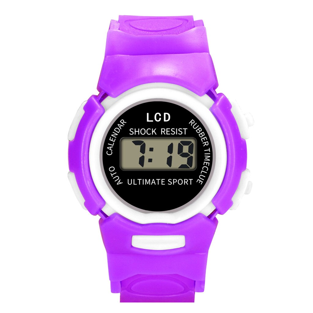 Barns utomhus pojke flicka larm analog digital multifunktion sport led vattentät barn armbandsur klocka  w50