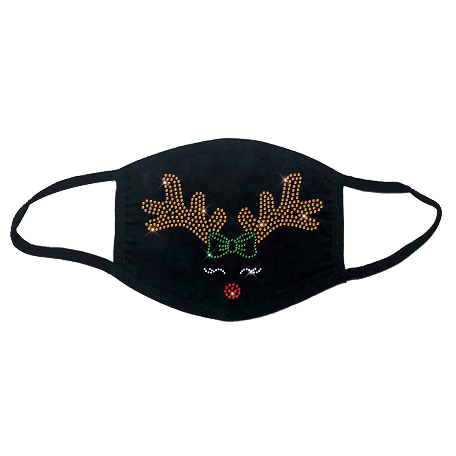 Mascarilla navideña de alce, adornos navideños para el hogar, adorno de Navidad, de Navidad, Año ,: N