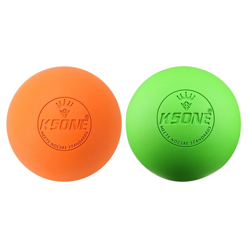 Ksone 2 stück massageball 6.3cm faszienball lacrosseball muskelentspannung schmerzlinderung tragbarer physiotherapieball ,6 & 3: Default Title
