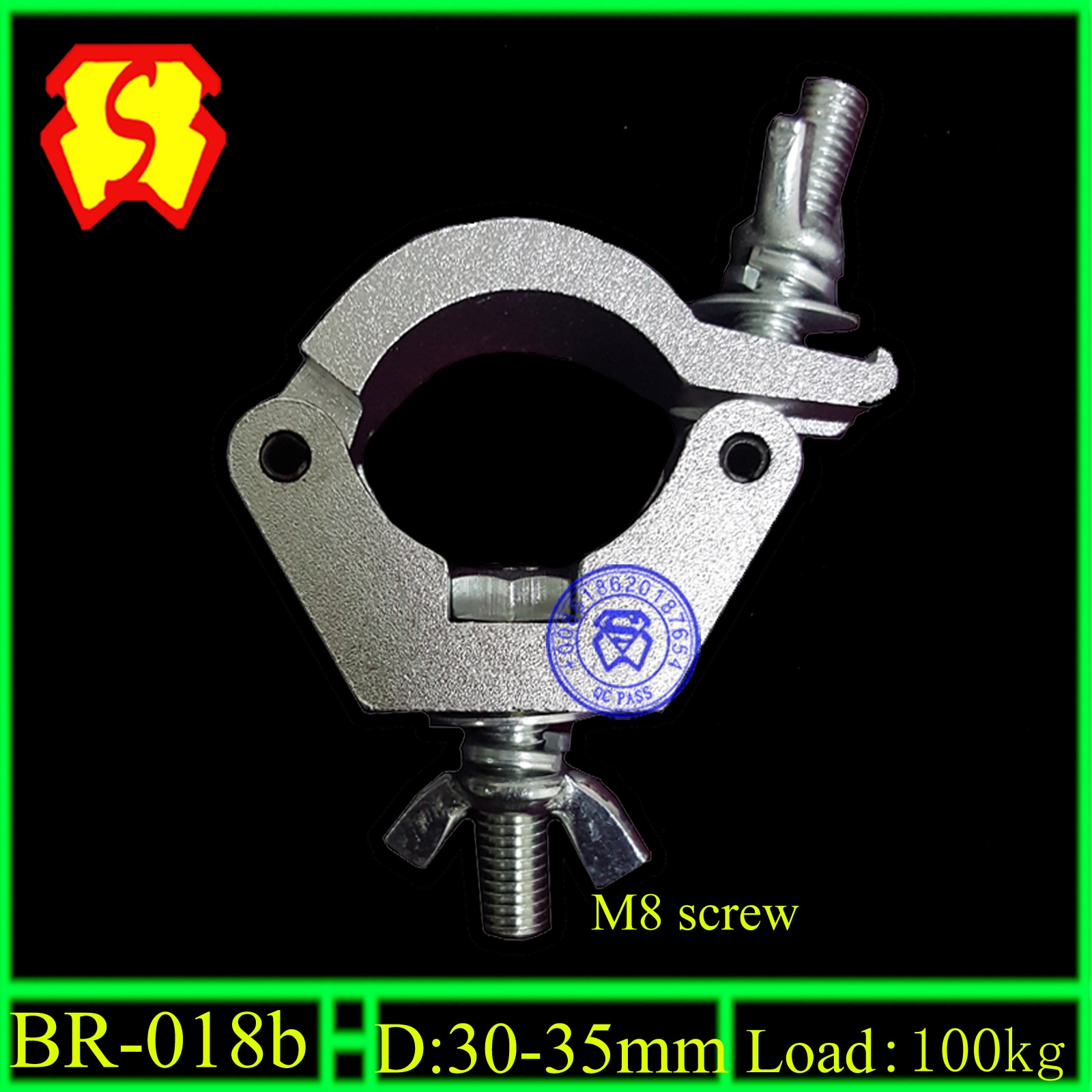 JR-clamp 1.2" wrap around for 30mm tubes (lighting pipe clamp coupler)