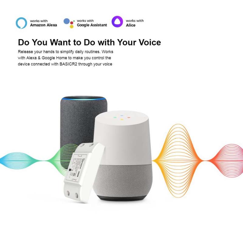 1-20 pezzi 10A SONOFF di base R2 accorto interruttore WiFi interruttori senza fili accorto casa controllo APP telecomando vocale Alexa Google casa