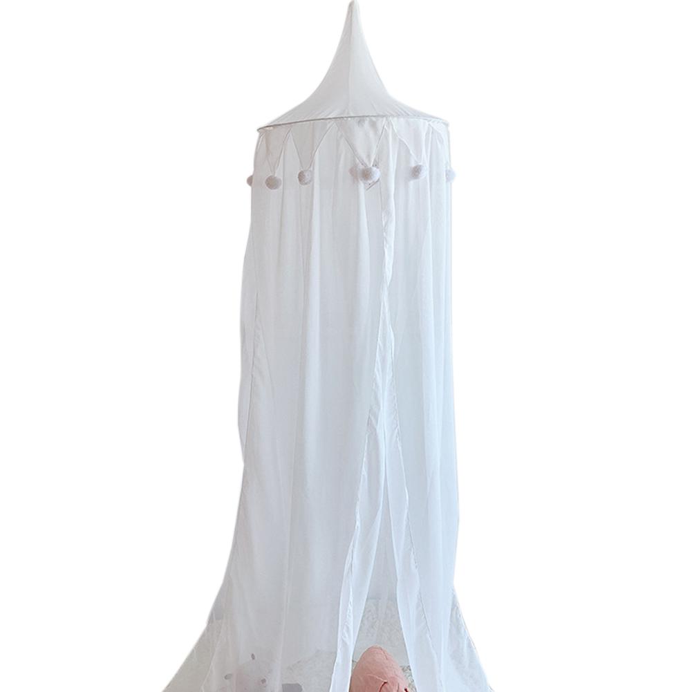 Cama de chiffon tenda mosquito net três portas de verão crianças casa cúpula decoração cama dossel castelo playhouse para crianças quarto: White