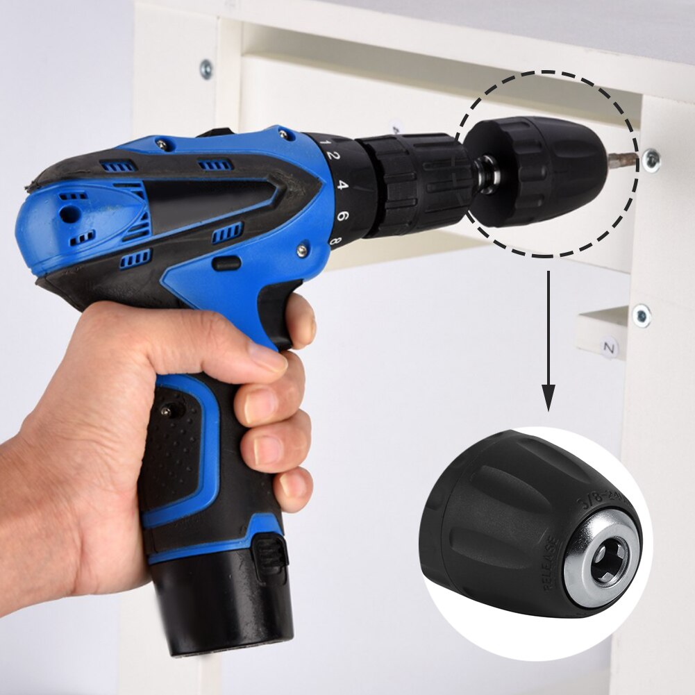 Keyless Drill Chuck Adaptor 10mm Heavy Duty Quick Release Screwdriver To Drill Conversion Tool With Hex Shank Heavy Duty Tool