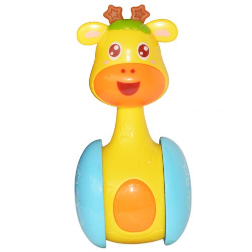 Baby Cute Cartoon Deer Rattles Tumbler Doll Toy Bell Music Learning Education Intelligence Developmental Toys For newborn baby: Default Title
