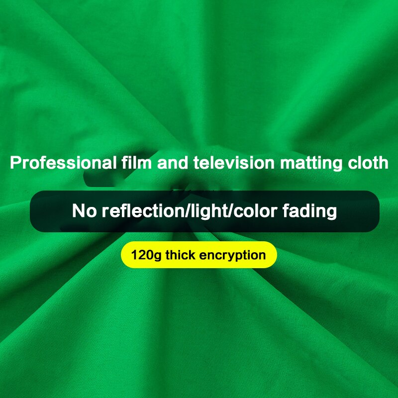 Green Color Cotton Textile Muslin Photo Backgrounds Studio Photography Screen Chromakey Backdrop Cloth For