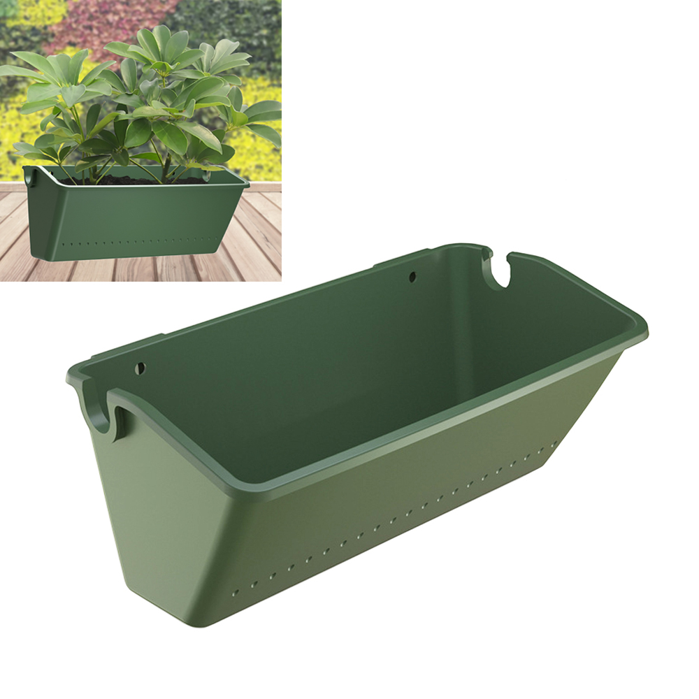 Garden Outdoor Plant Wall Flower Pot Container Wall Hanging Vertical Green wall-mounted Plastic Planting Box Home Decoration