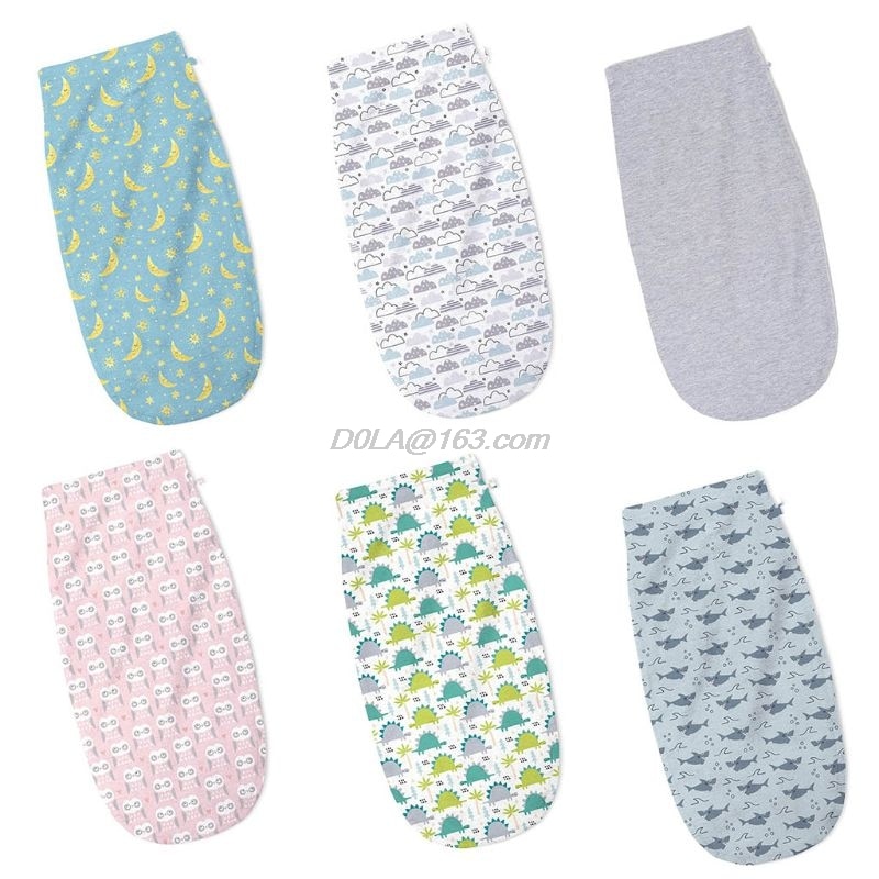 -né bébé Swaddle sac de couchage coton impression sac de couchage enfant en bas âge infantile doux serviette d'emballage couverture