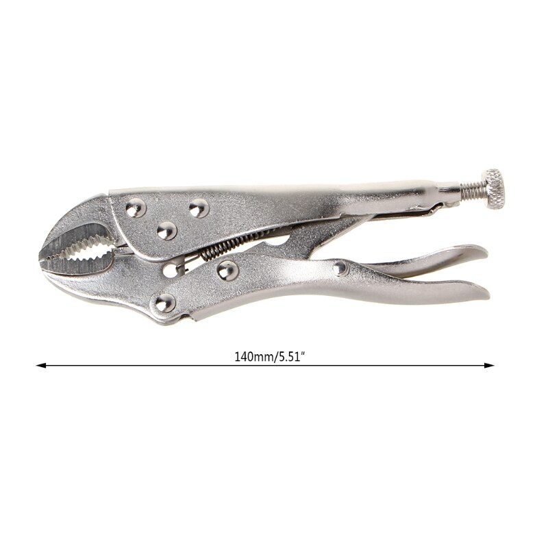 5 Inch Locking Pliers Ground Mouth Straight Jaw Lock Vise Grip Clamp Hand Tools