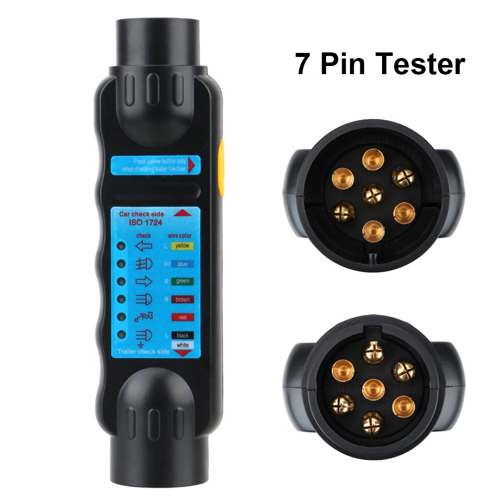 12 V 7 Pin Auto Abschleppen Licht Tester Anhänger Steckdose Diagnose Werkzeuge Caravan Abschleppen Anhängerkupplung Licht Verkabelung test Zubehör