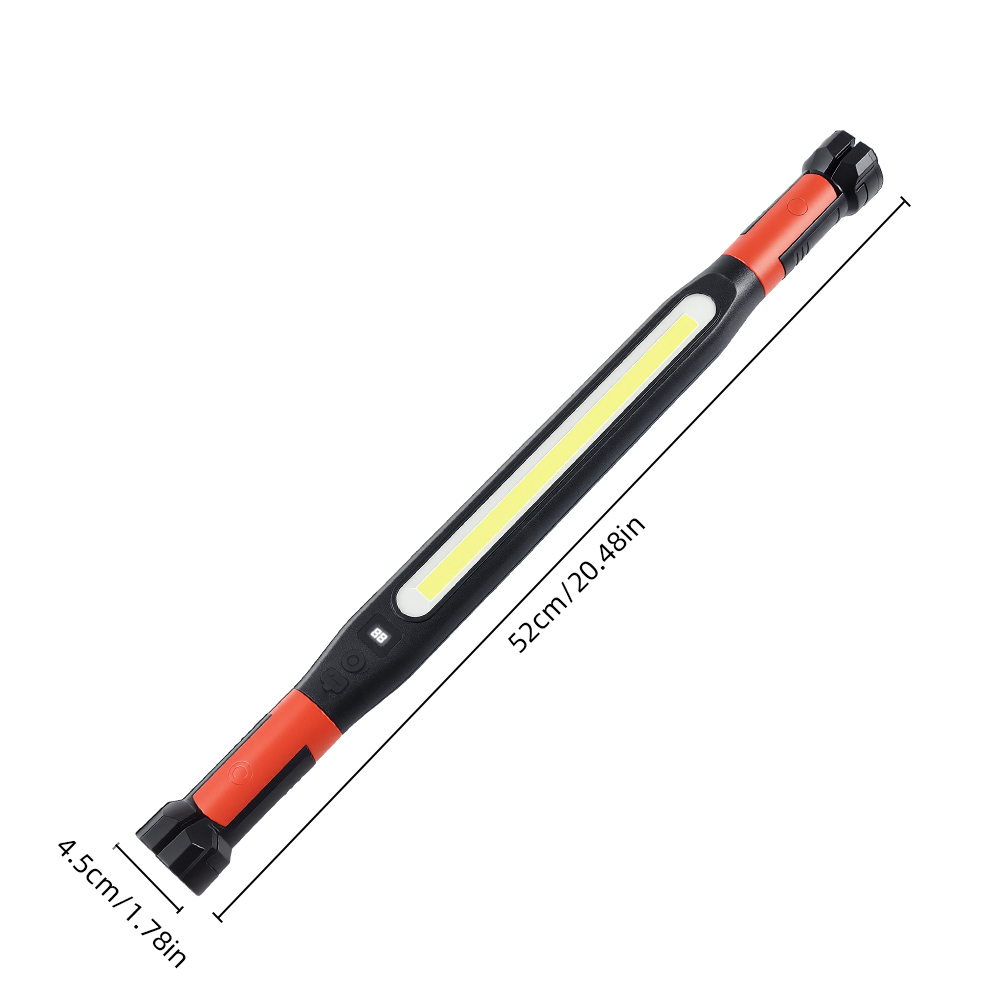 LED-Arbeitsleuchte mit Ladefunktion und 360° Schwenkbasis für Autoreparaturen ° Haken und Magnetfuß für Notfallreparaturen im Auto, Camping im Freien: Lavendel