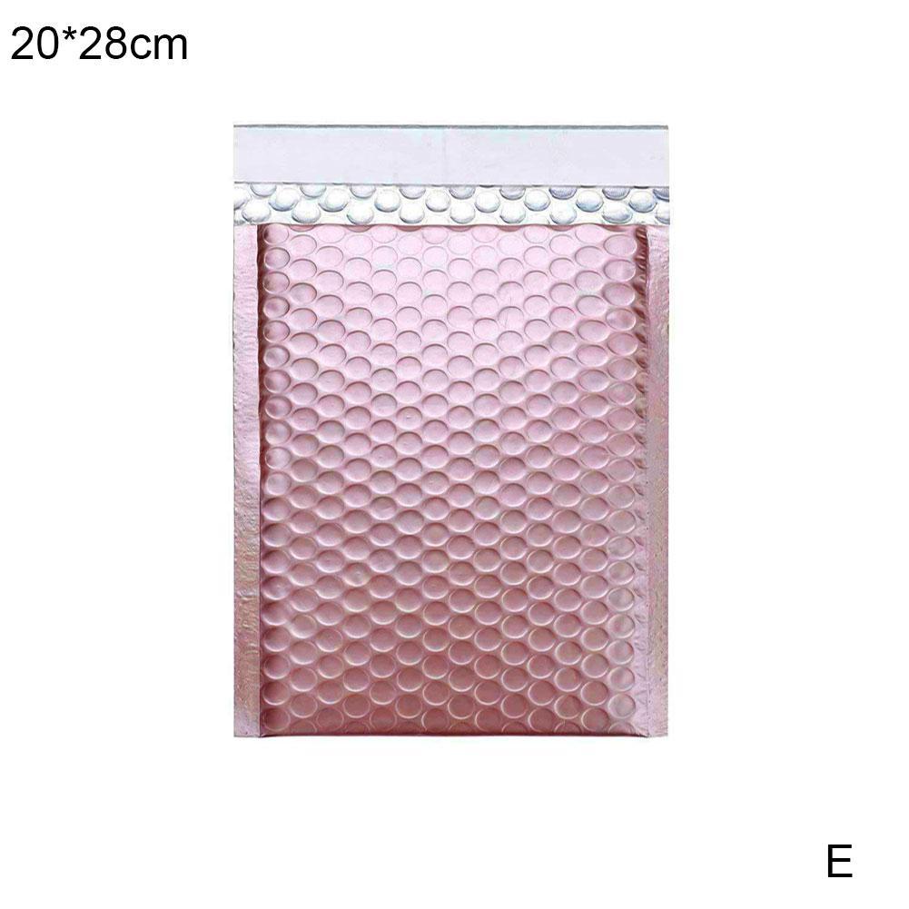 1Pc 11cmx13cm 15cmx20cm Rose Gold Bubble Bag Waterproof Packaging Gold Foil Bubble Bags Envelop For Padded Mailer: purple
