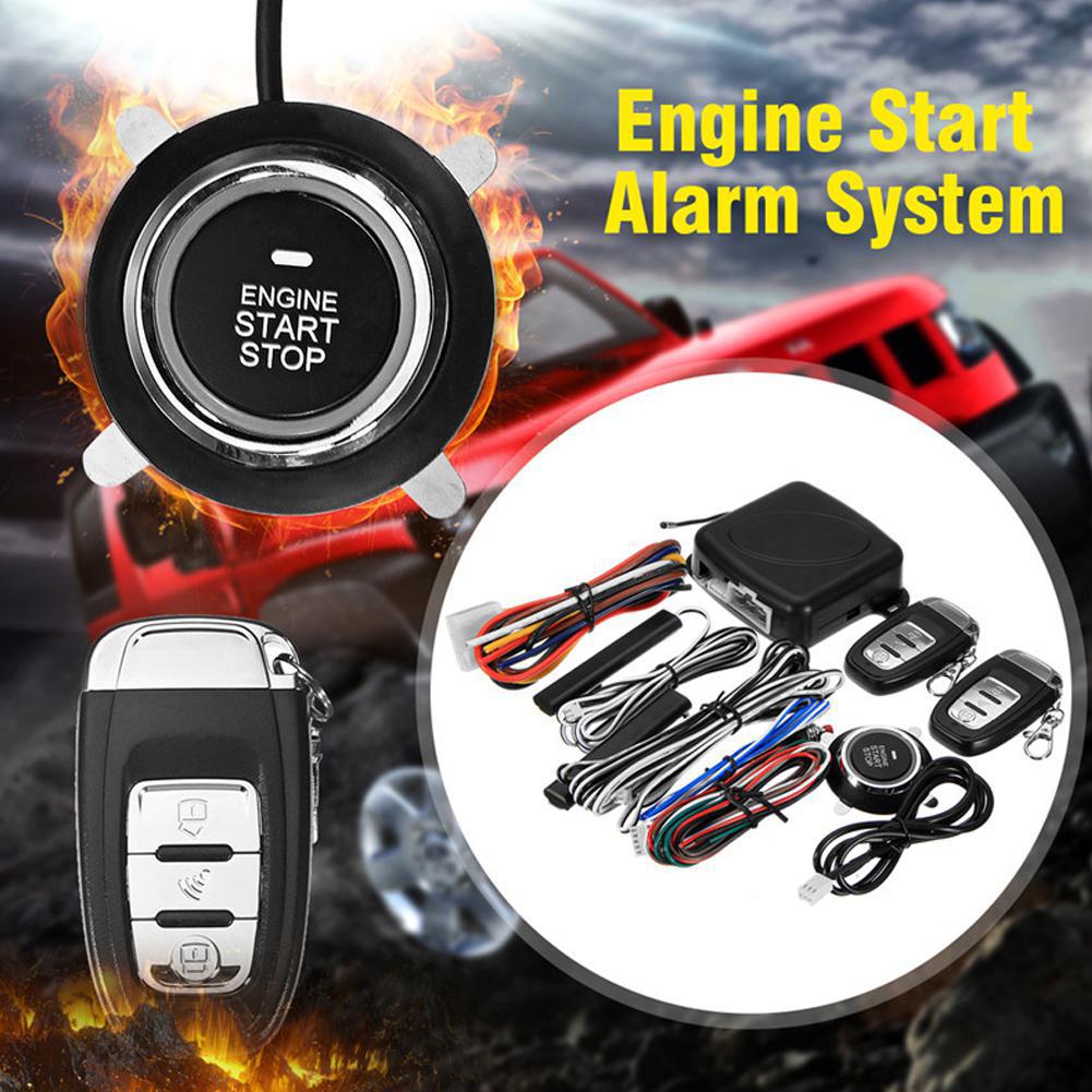 9Pcs/Set Remote Starter System For Car SUV Keyless Entry Engine Start Alarm System Push Button Remote Starter Stop Auto