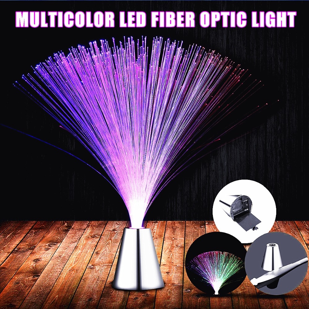 Mehrfarbig FÜHRTE Glasfaser Licht Stehen Nacht Licht Lampe Für Innen Dekoration Mittelpunkt freundlicher Hochzeit