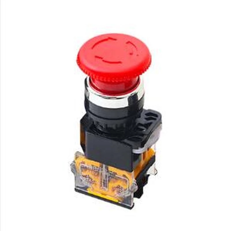 Milling Machine Grinder Lathe Emergency Stop Button Rotary Switch Suitable For Panel Aperture 22mm