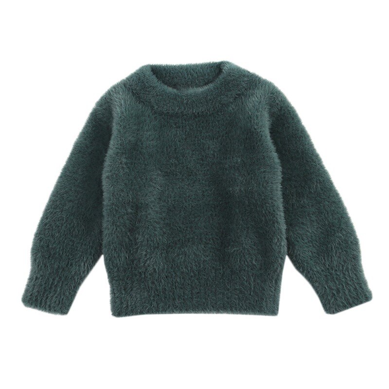 Baby Jongen Meisje Effen Trui Herfst Winter Peuter Warm Lange Mouwen Tops Blouse Kleding: A6 / 24-36M