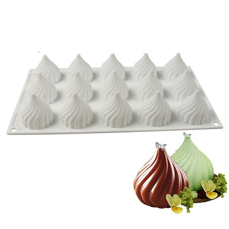 Forma silikonowa robić ciasta musowego Kwiat cebuli Róża Kwadratowe okrągłe narzędzie robić pieczenia ciasta na deser Mydło Świeca Materiały robić robienia czekolady: Jasne